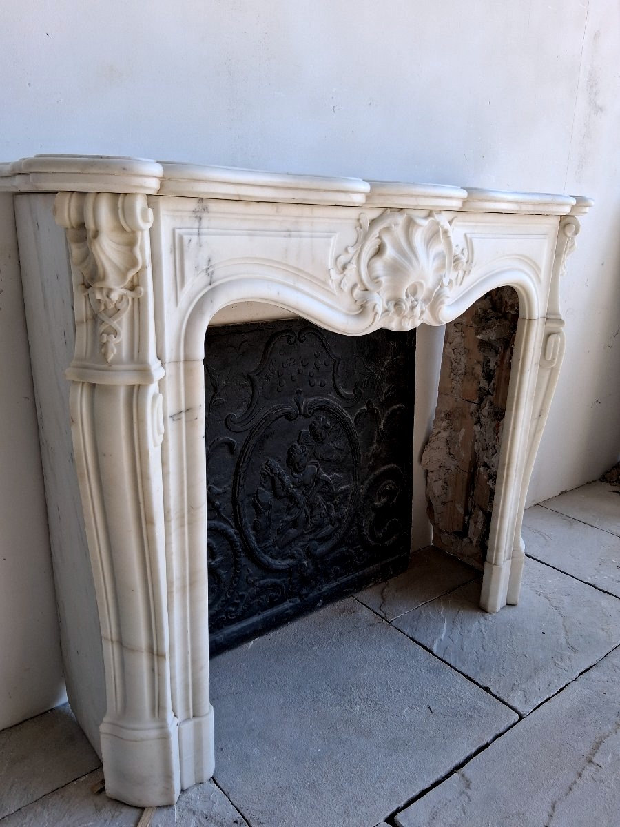 Louis XV Marble Fireplace-photo-4