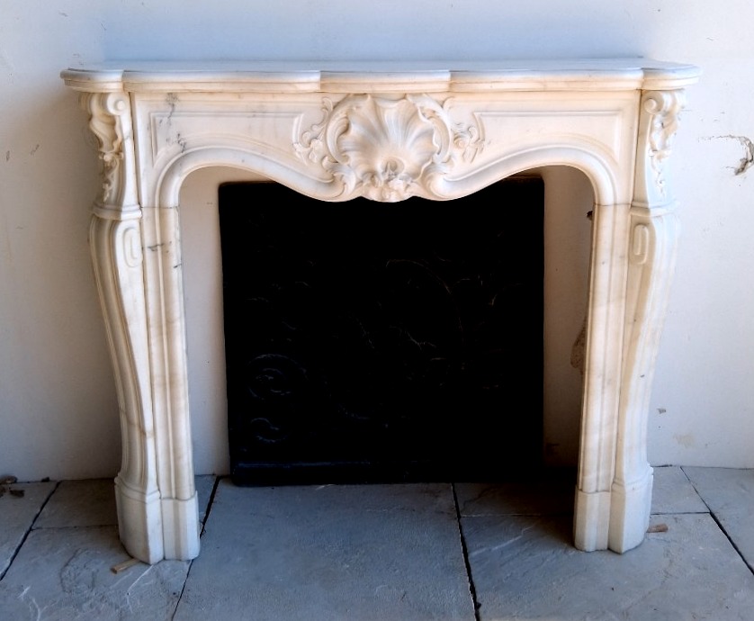 Louis XV Marble Fireplace
