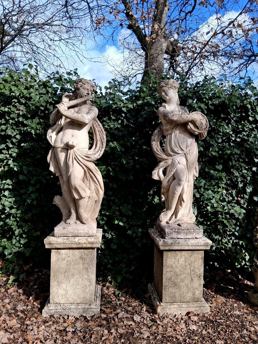 Pair Of Stone Statues
