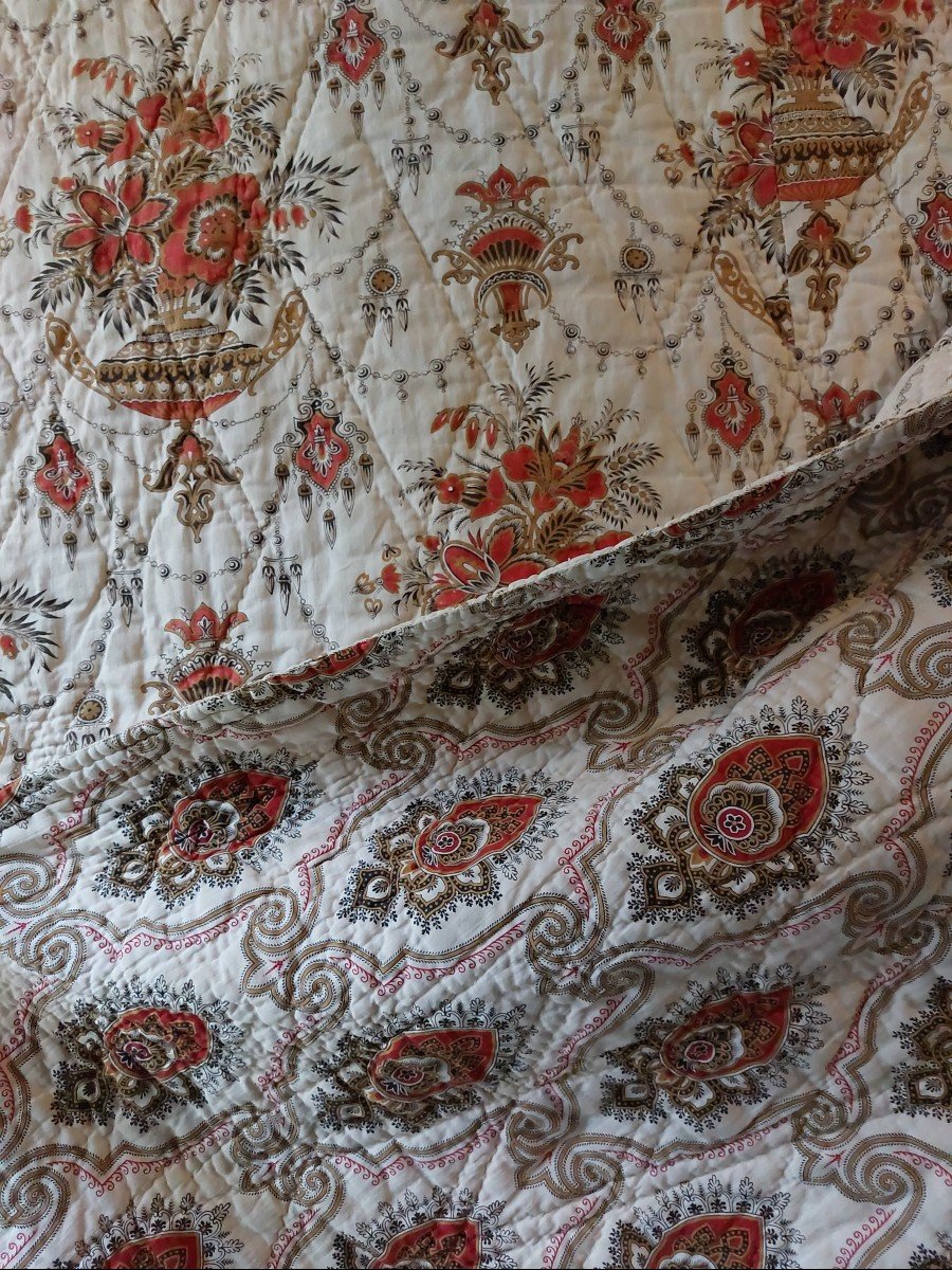 Large 19th Century Quilted Blanket-photo-1