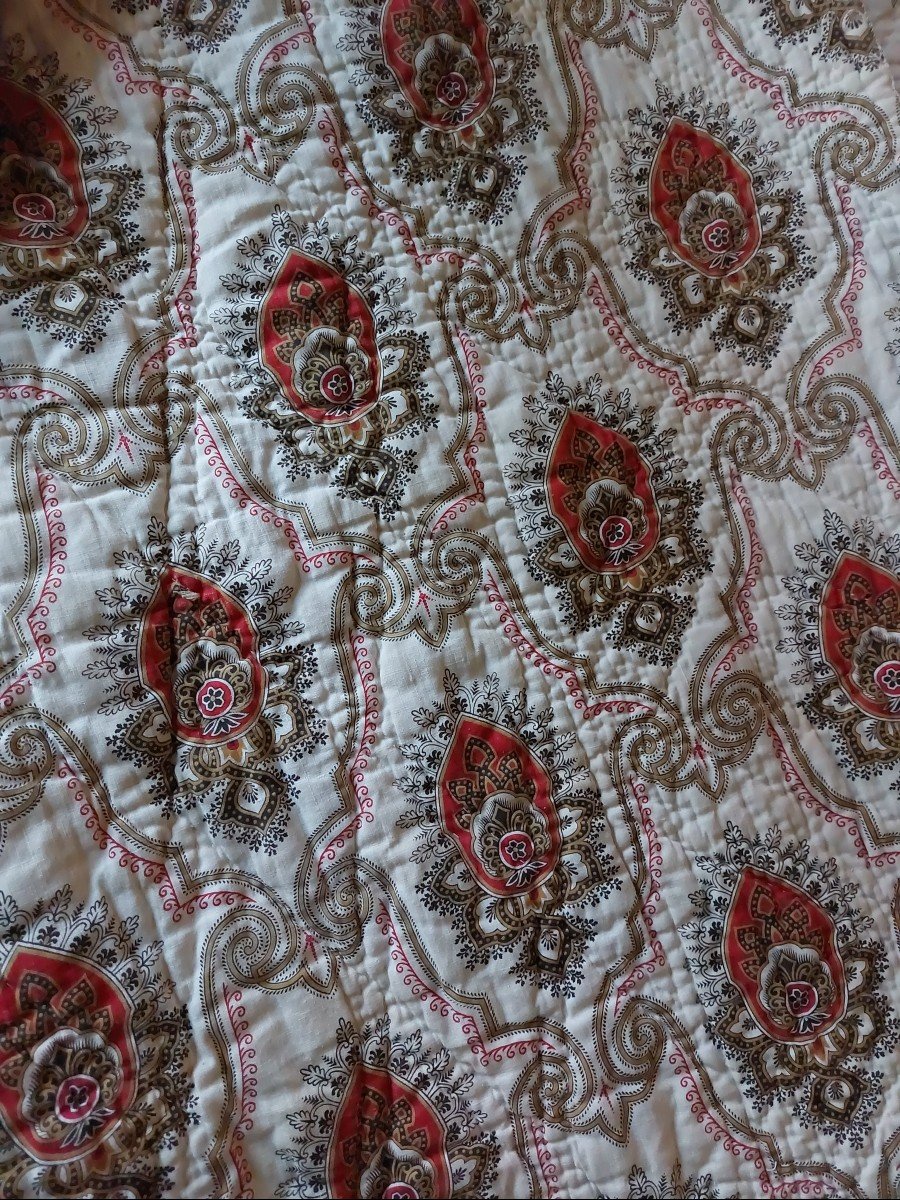 Large 19th Century Quilted Blanket-photo-2