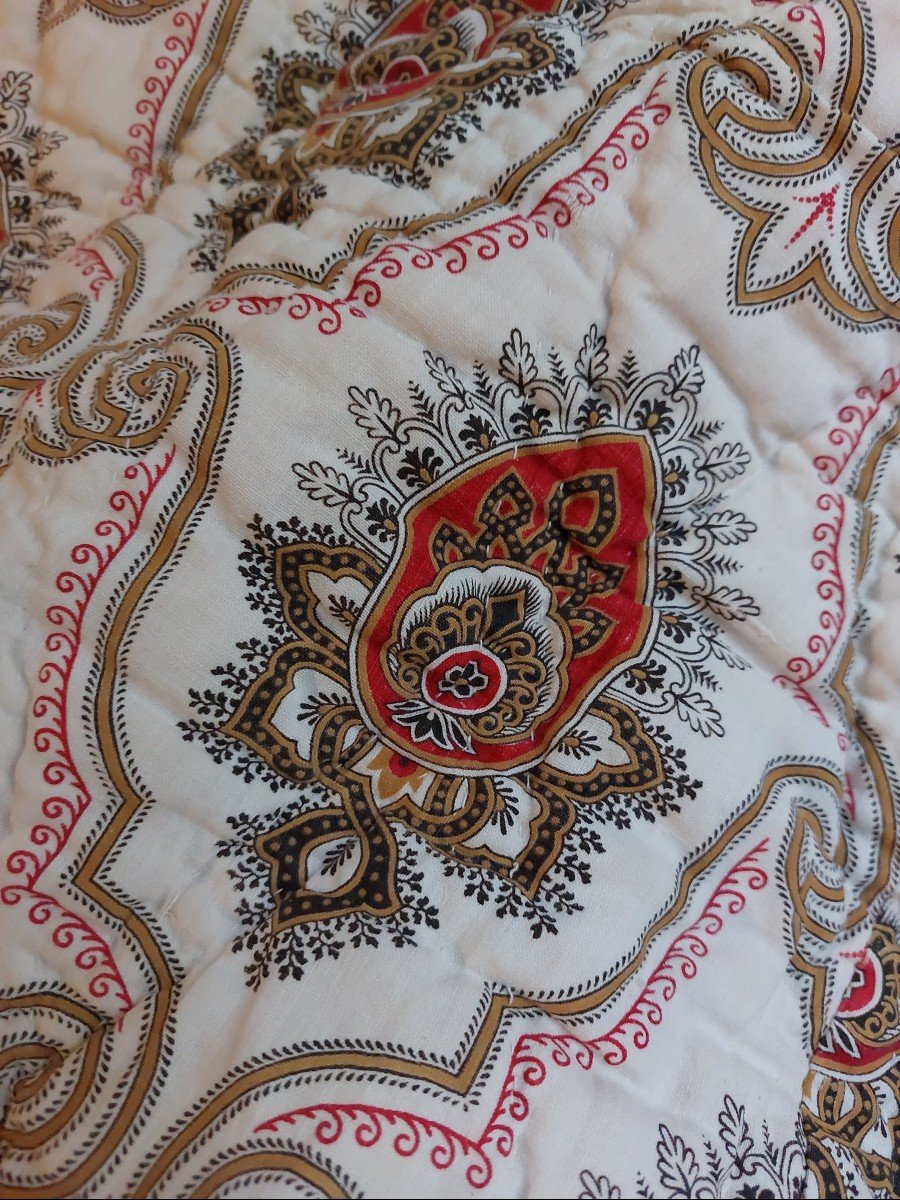 Large 19th Century Quilted Blanket-photo-4