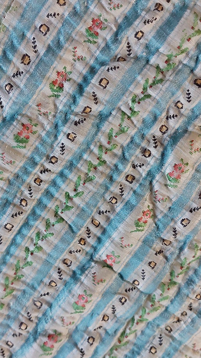 Courtepointe En Soie époque XVIIIe -photo-1