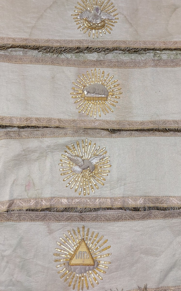 Parements Pour Dais XIXe Drap d'Argent -photo-2