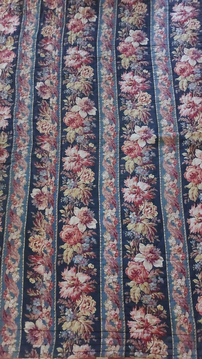 Couverture piquée d'époque XIXe Napoléon 3-photo-3