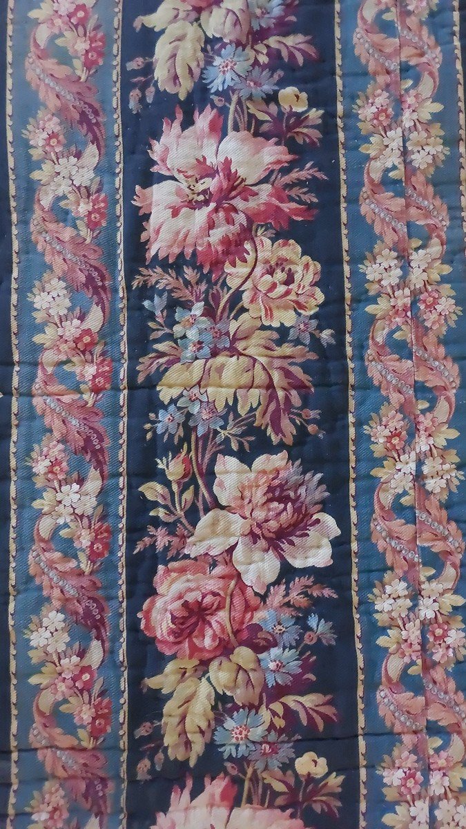 Couverture piquée d'époque XIXe Napoléon 3