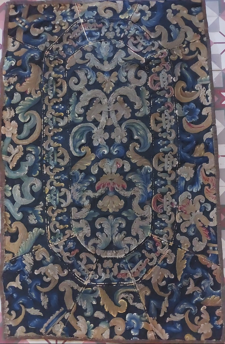 Broderie époque XVIIe/XVIIIe -photo-2