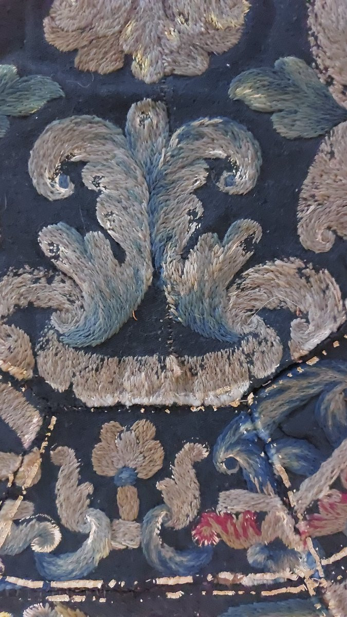 Broderie époque XVIIe/XVIIIe -photo-3