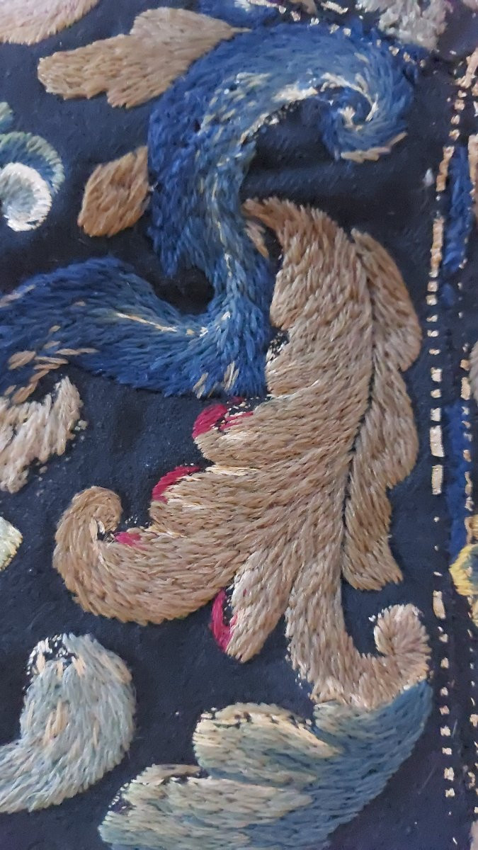 Broderie époque XVIIe/XVIIIe -photo-2