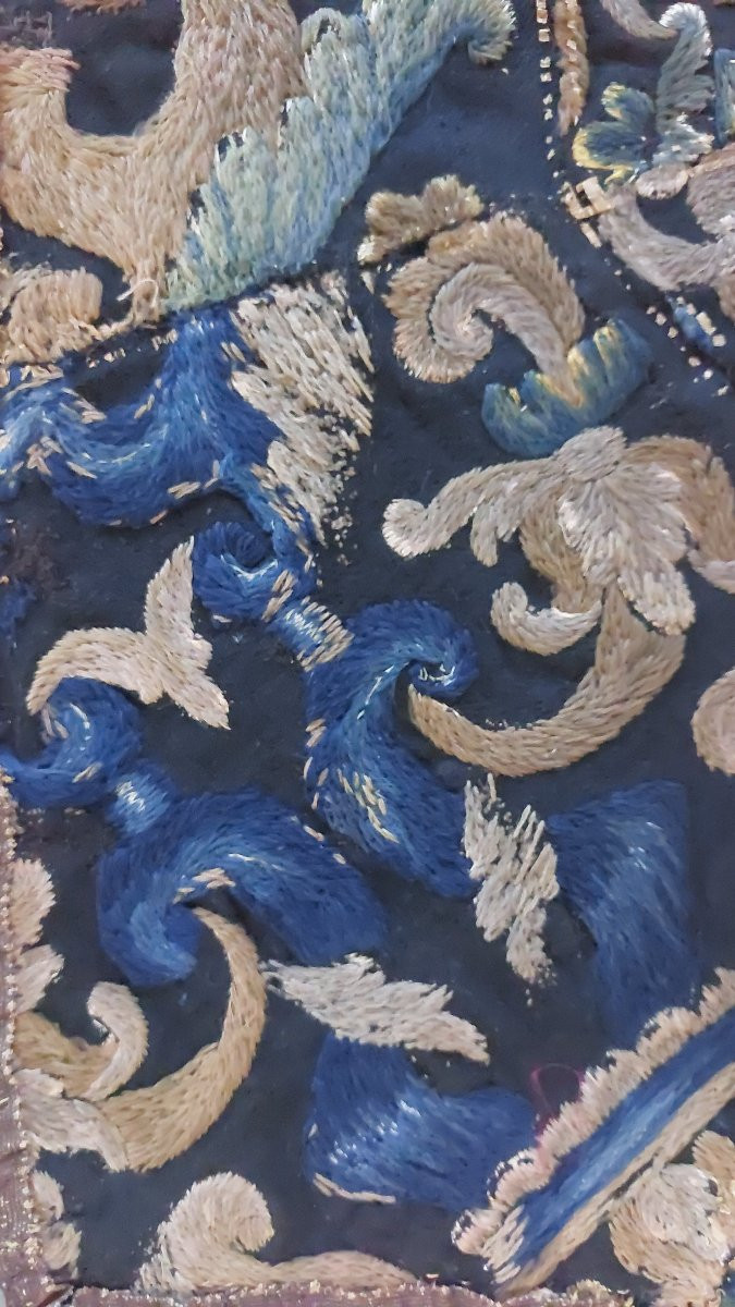Broderie époque XVIIe/XVIIIe -photo-3