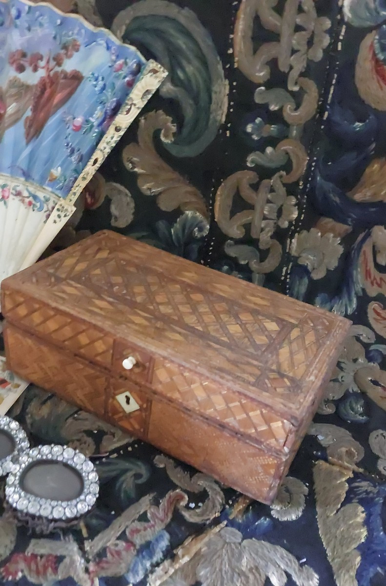 Coffret marqueterie de paille -photo-2