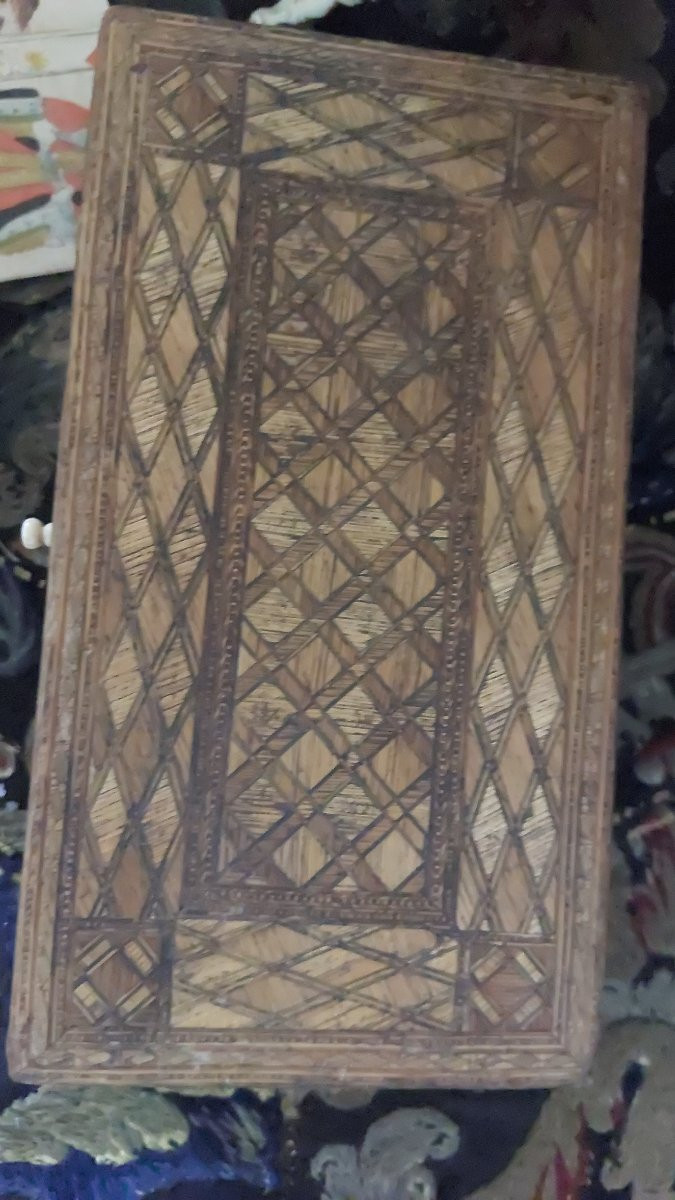 Coffret marqueterie de paille -photo-3