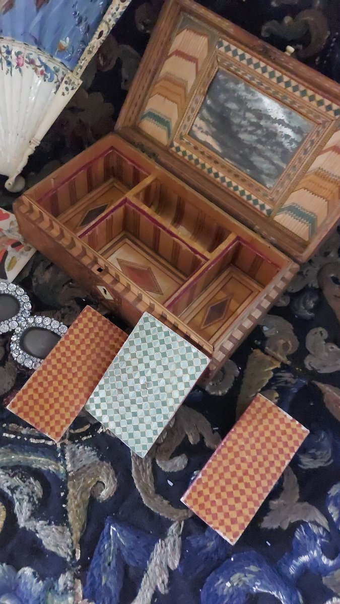 Coffret marqueterie de paille -photo-3