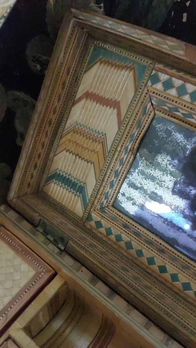 Coffret marqueterie de paille -photo-5