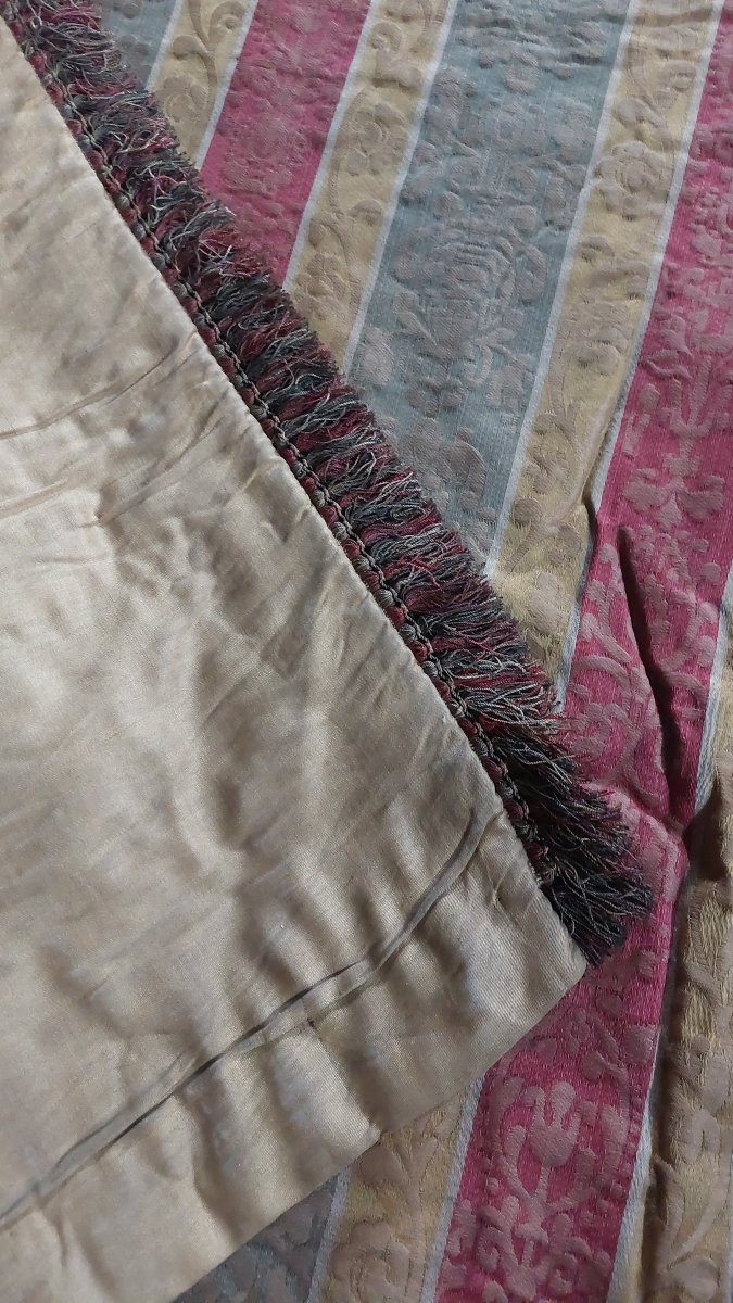 Pair Of 19th Century Curtains 300 X 125 Cm-photo-3