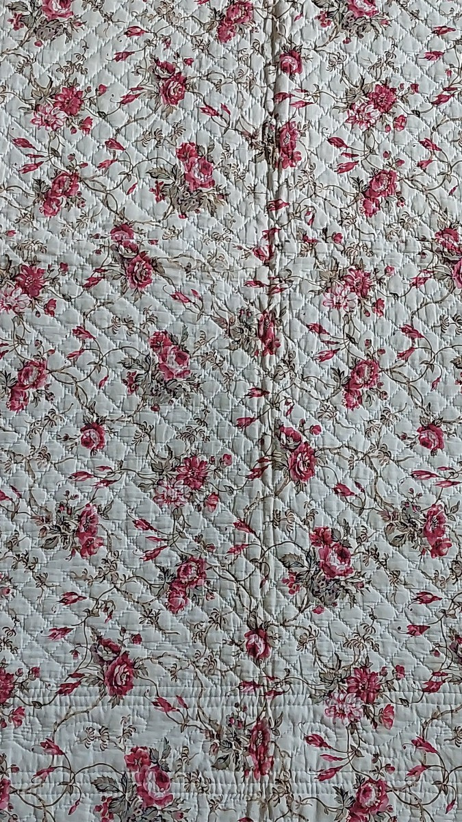 Courtepointe XIXe imprimée 