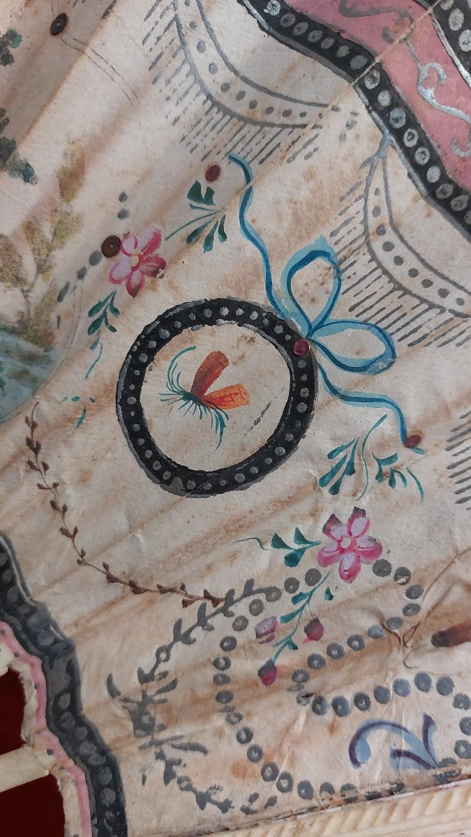 Painted Fan From The Late 18th Century -photo-4