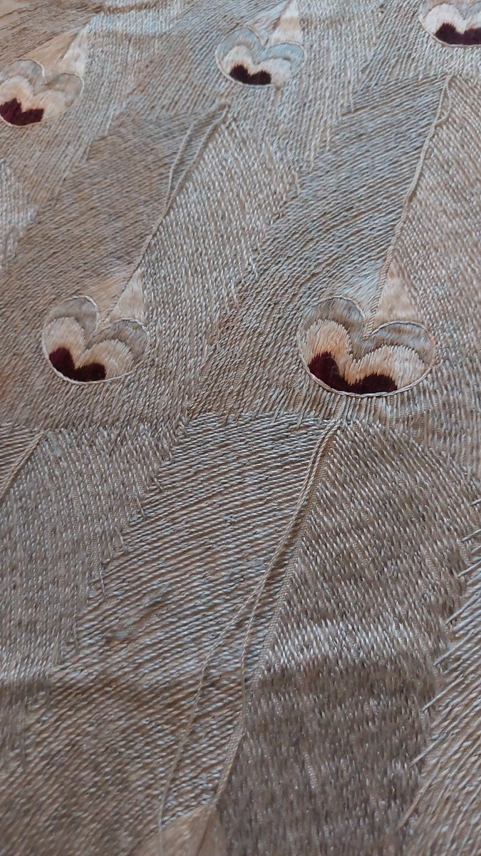 Dessus de lit brodé Indochine -photo-4