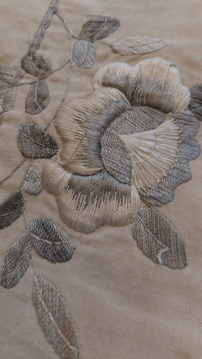 Dessus de lit brodé Indochine -photo-1