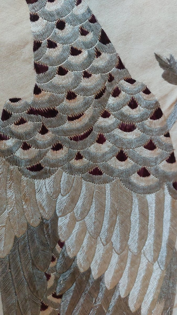 Dessus de lit brodé Indochine -photo-2