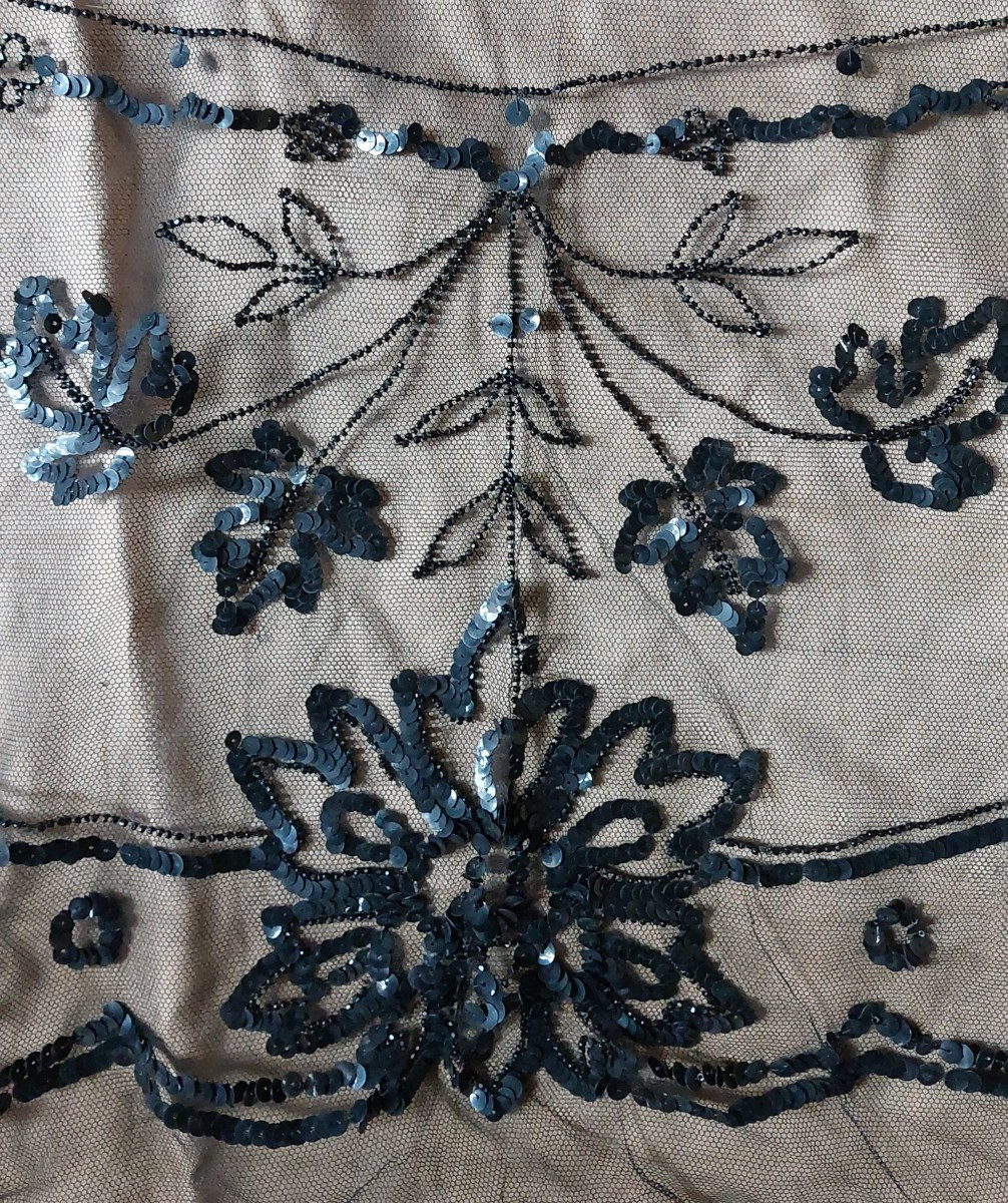 Broderie tulle début XXe 