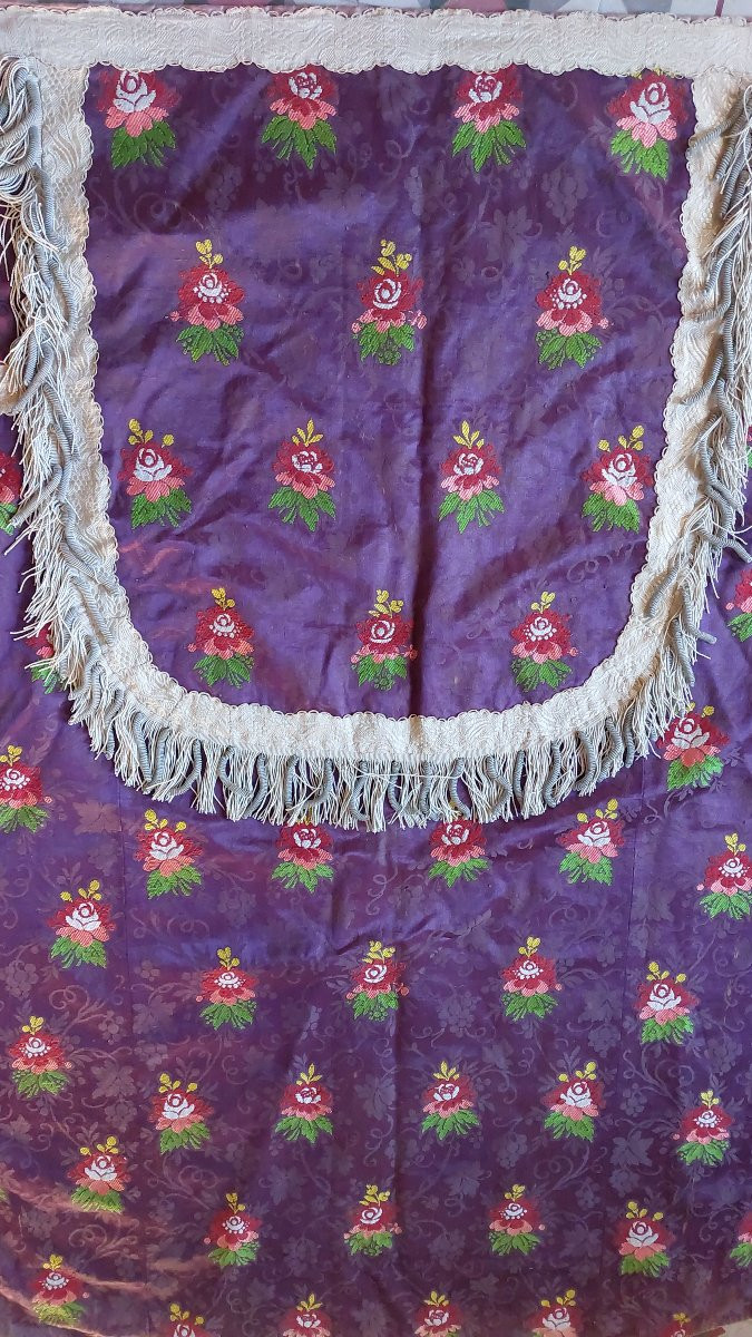 Restoration Brocaded Silk Cope -photo-2