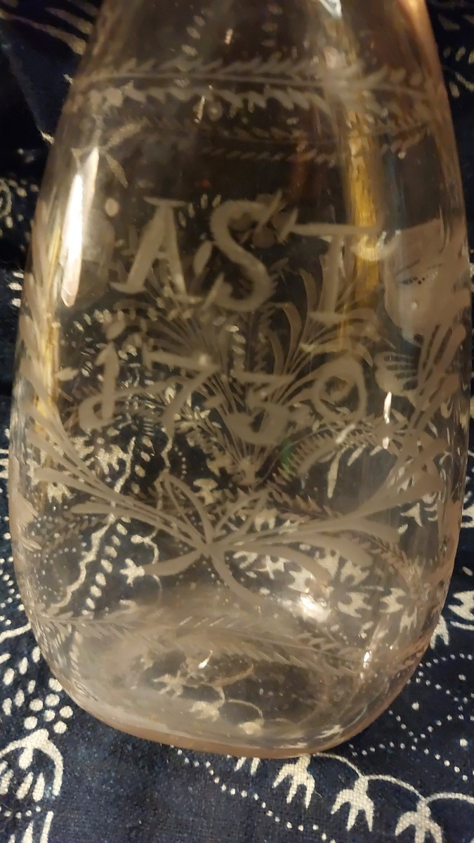 Engraved Glass Baby Bottle 1739 -photo-2