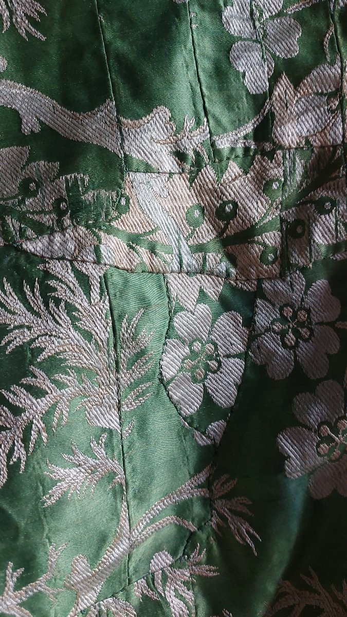 Dessus lit duchesse soie XVIIIe -photo-8