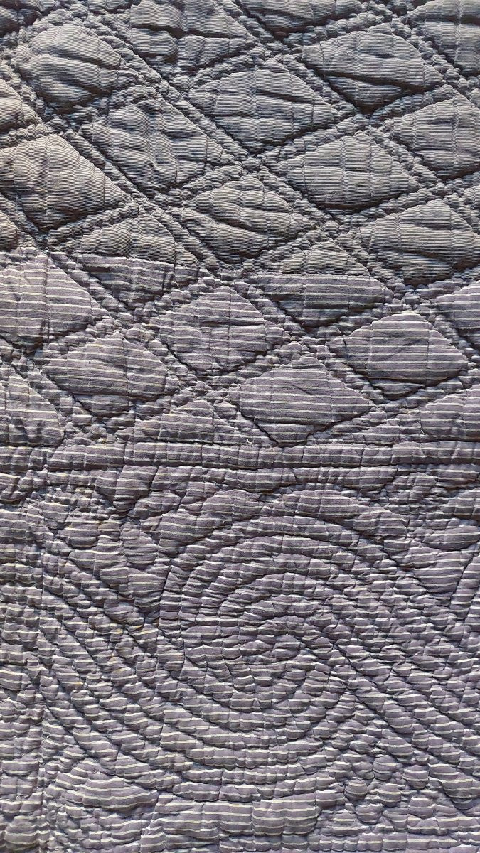 Couverture piquée d'époque XIXe -photo-2