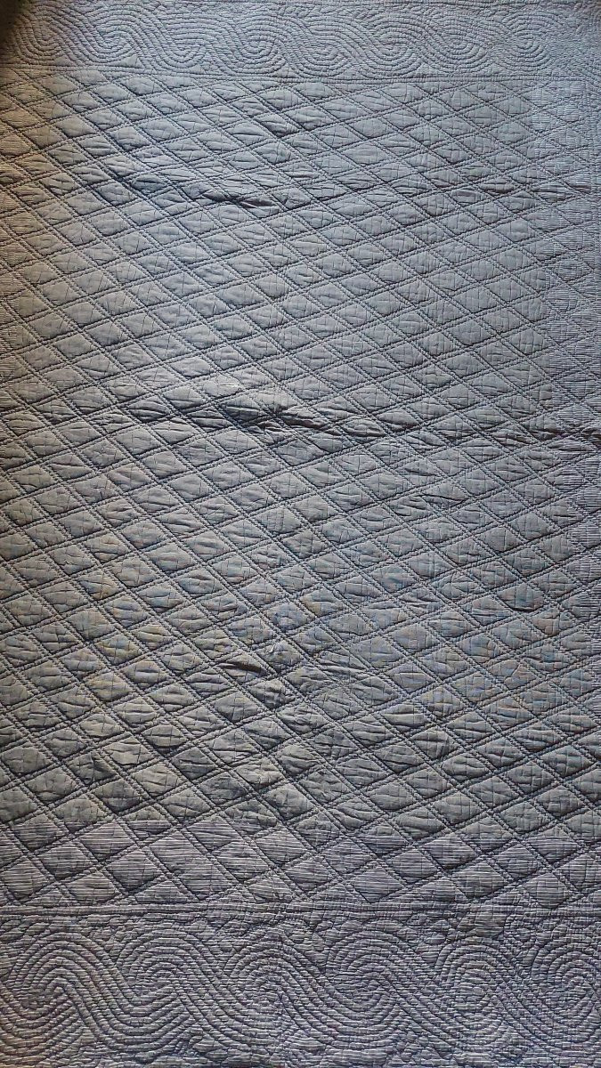 Couverture piquée d'époque XIXe -photo-6