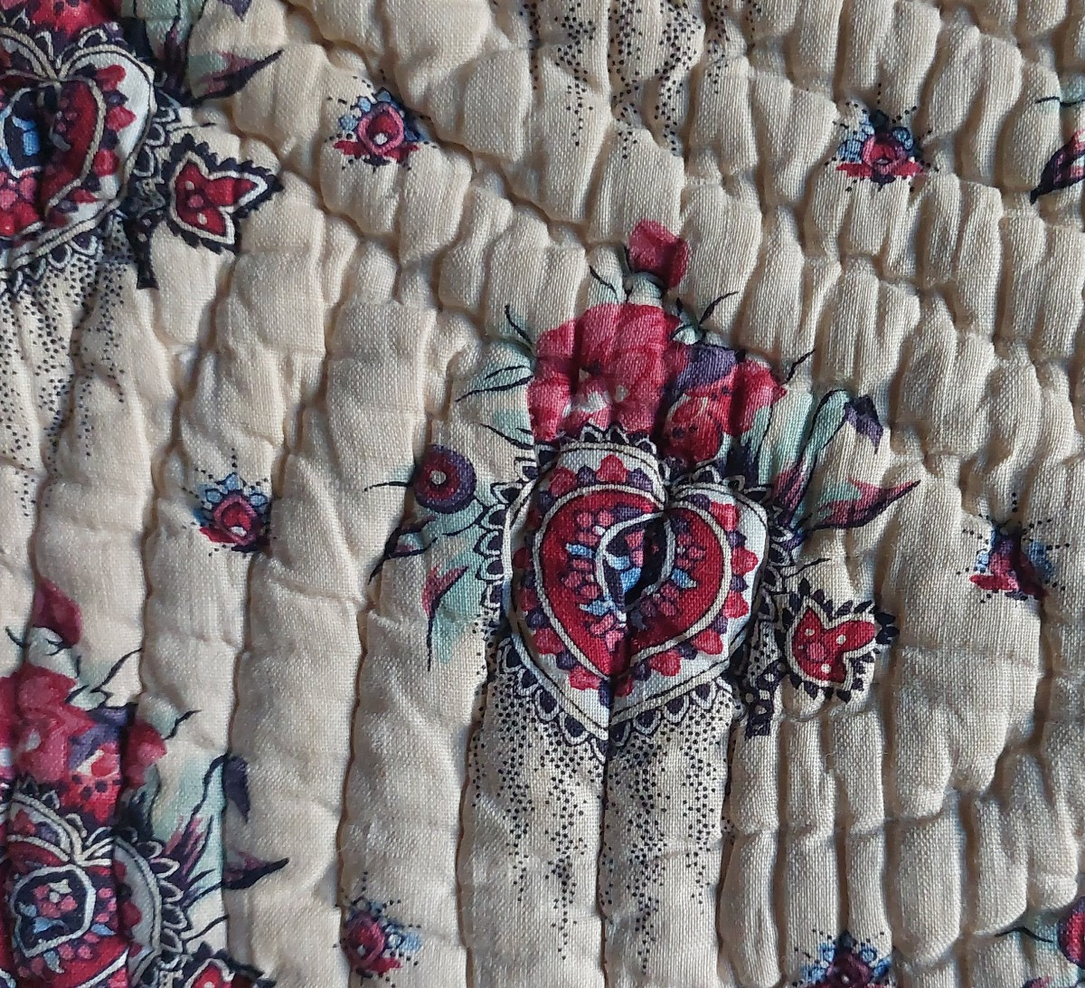 Couverture piquée d'époque XIXe 