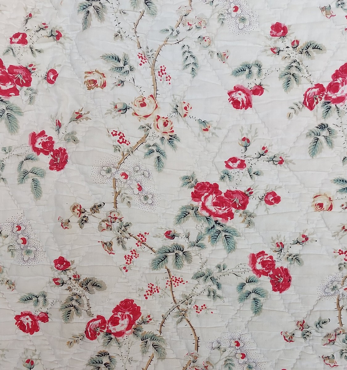 Couverture piquée d'époque XIXe 