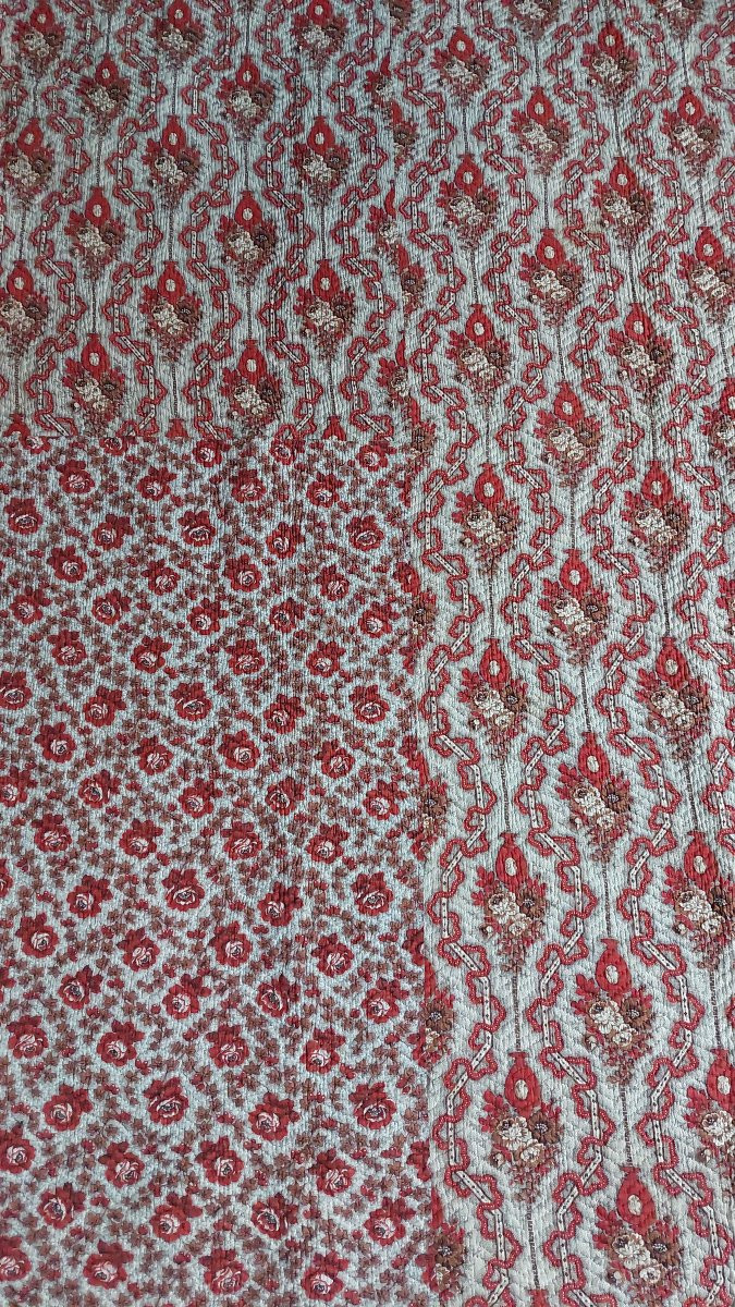 Grande couverture piquée d'époque XIXe -photo-7