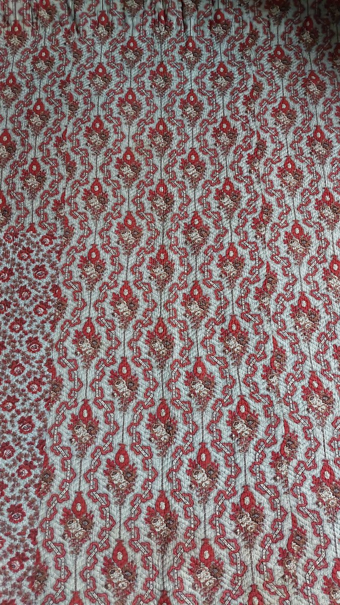 Grande couverture piquée d'époque XIXe -photo-8