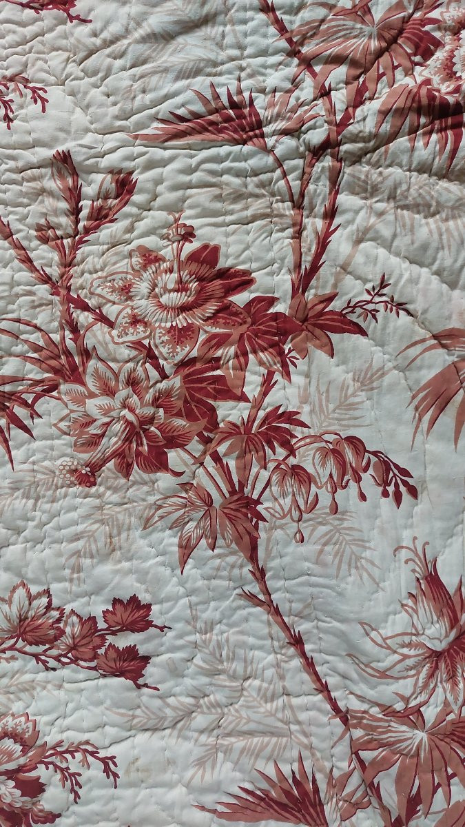Couverture piquée d'époque XVIIIe/XIXe -photo-4