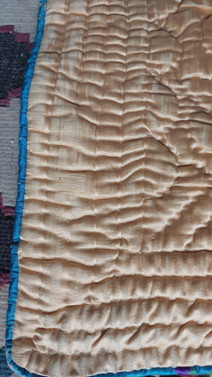 19th Century Silk Wedding Quilt-photo-2