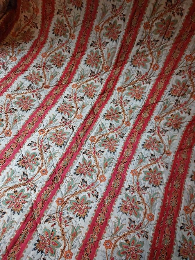 grande couverture piquée époque XIXe-photo-1