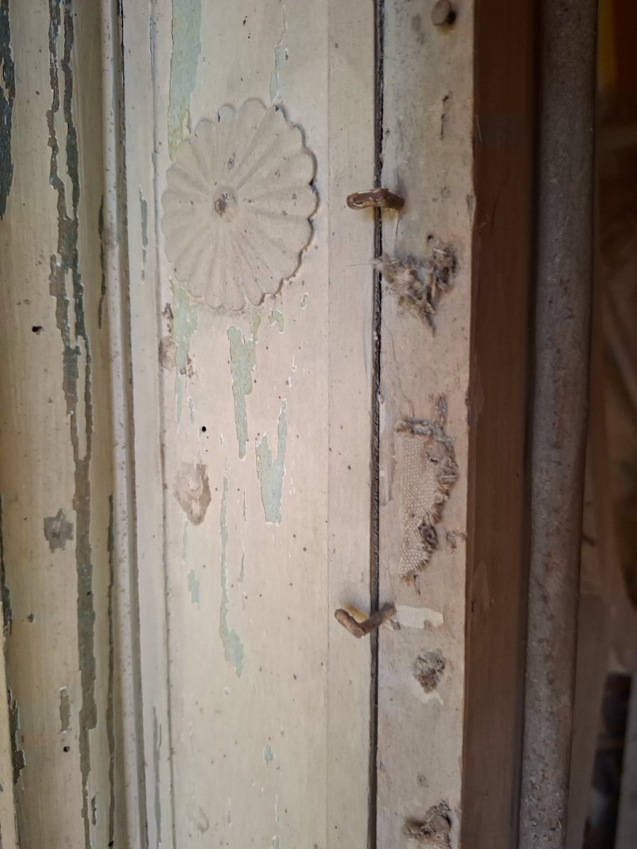 Pair Of 19th-century Directoire-style Canopy Curtains -photo-1