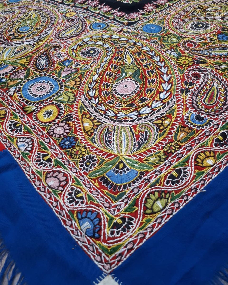 Chale Embroidered India Napoleon 3 19th