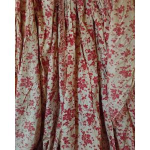 Pair Of Curtains For Canopy Nineteenth Time Circa 1860