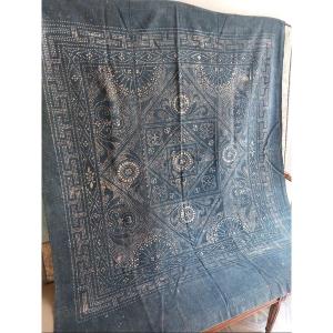 Textile Début XXe Chine Indigo
