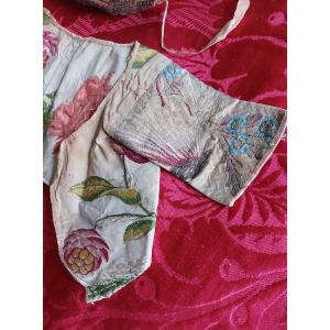 18th Century Brocaded Silk Coat And Cap 