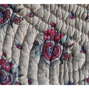 Couverture piquée d'époque XIXe