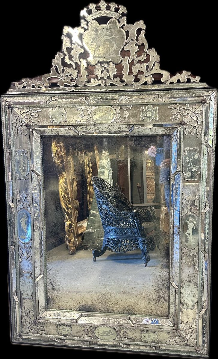 Pair Of Venetian Mirrors-photo-2