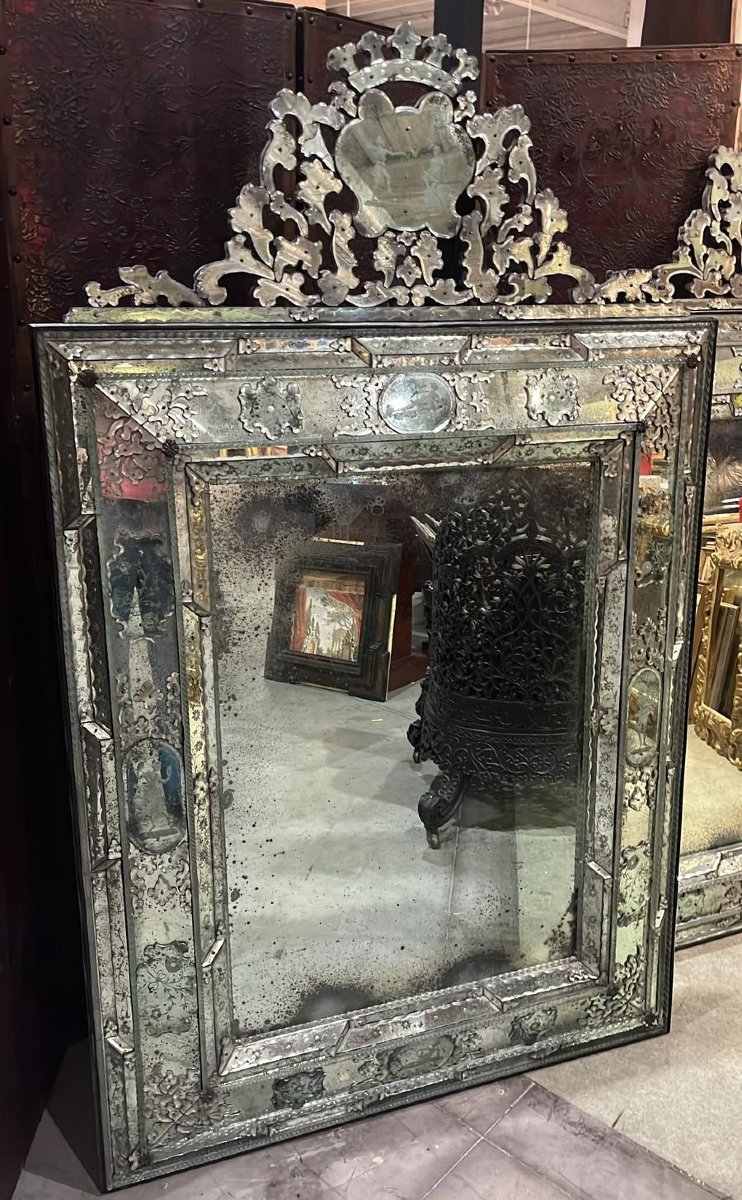 Pair Of Venetian Mirrors-photo-4
