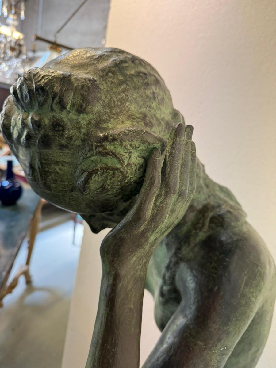 Bronze Sculpture, Giovanni Riva (turin, 1890-1973)-photo-3