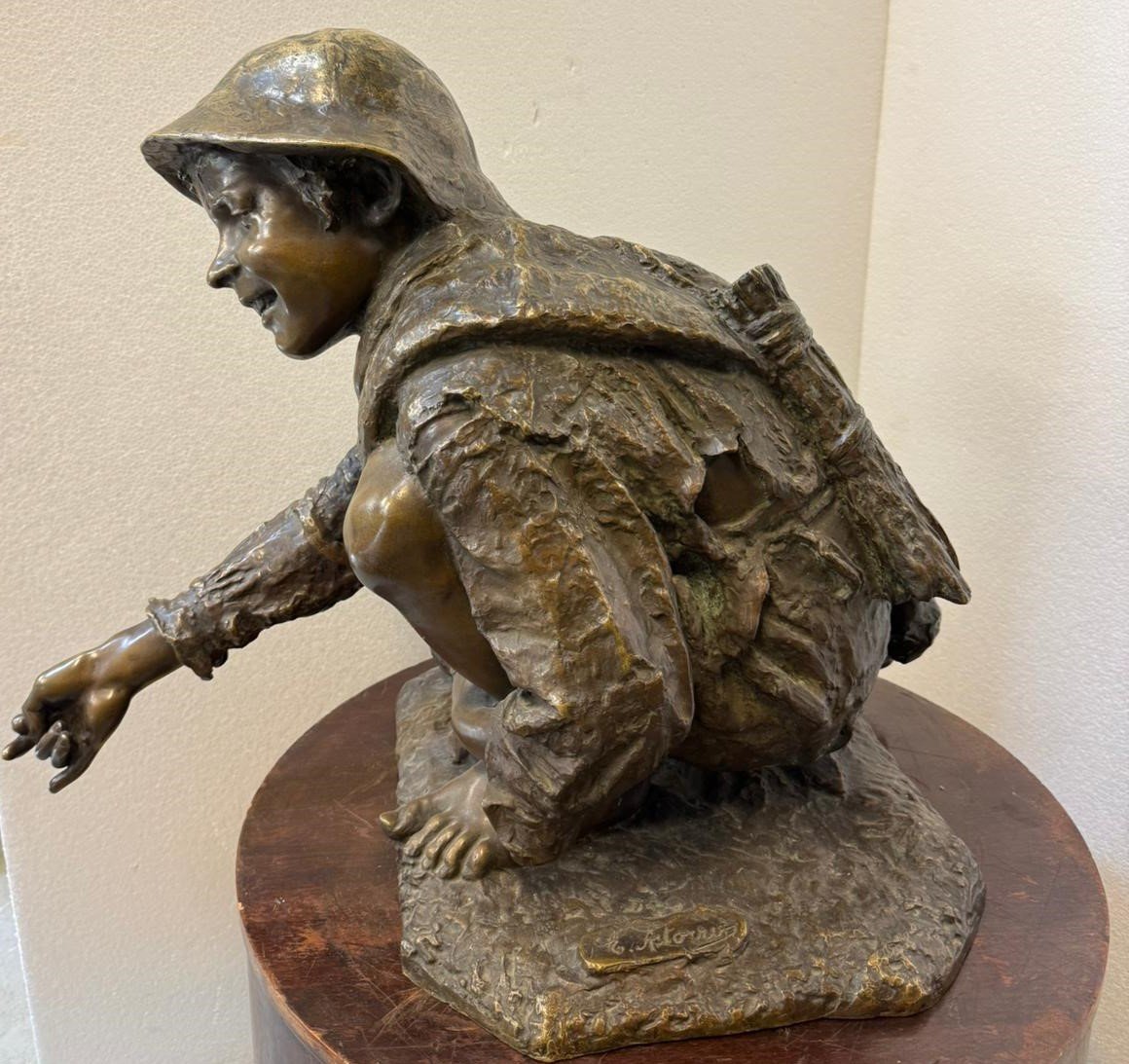 Bronze Sculpture, Enrico Astori (1859 - 1921)-photo-3