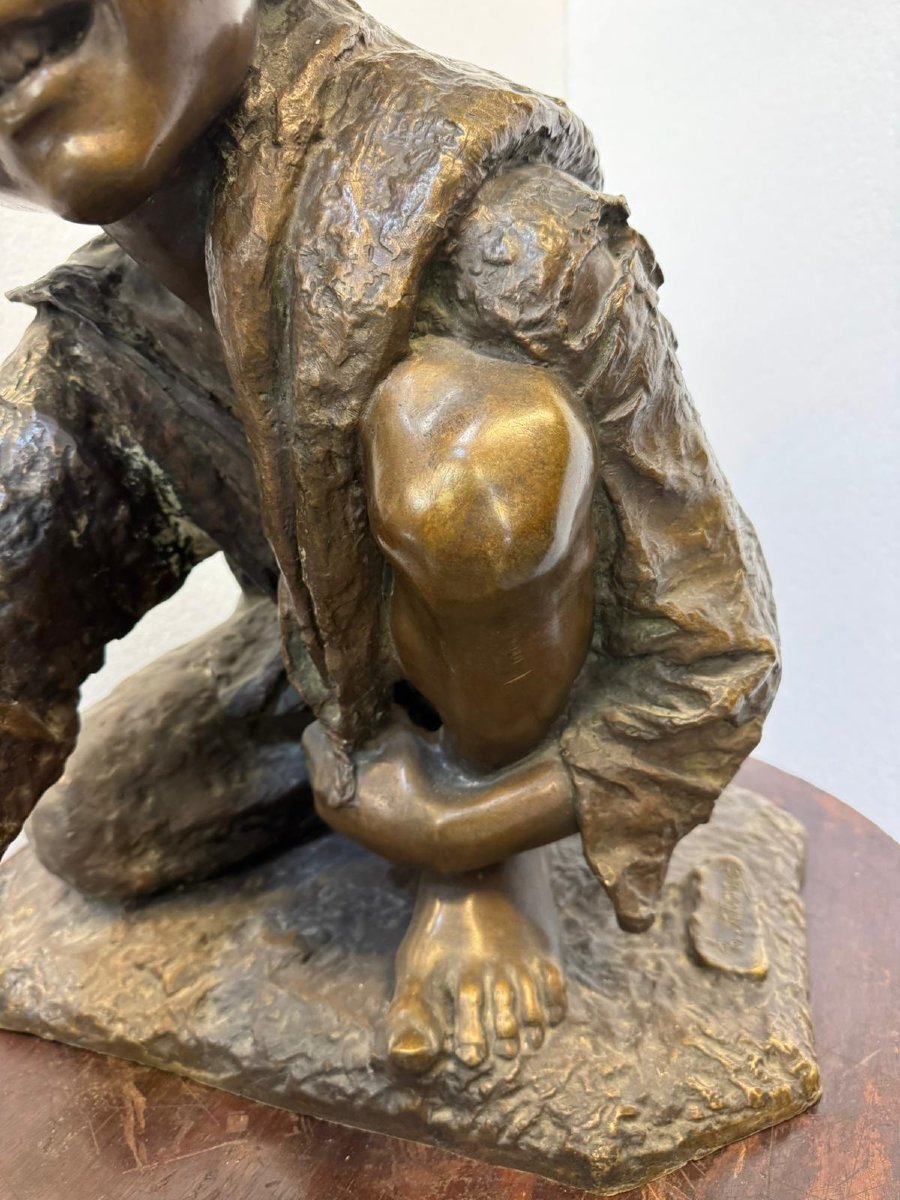 Bronze Sculpture, Enrico Astori (1859 - 1921)-photo-4