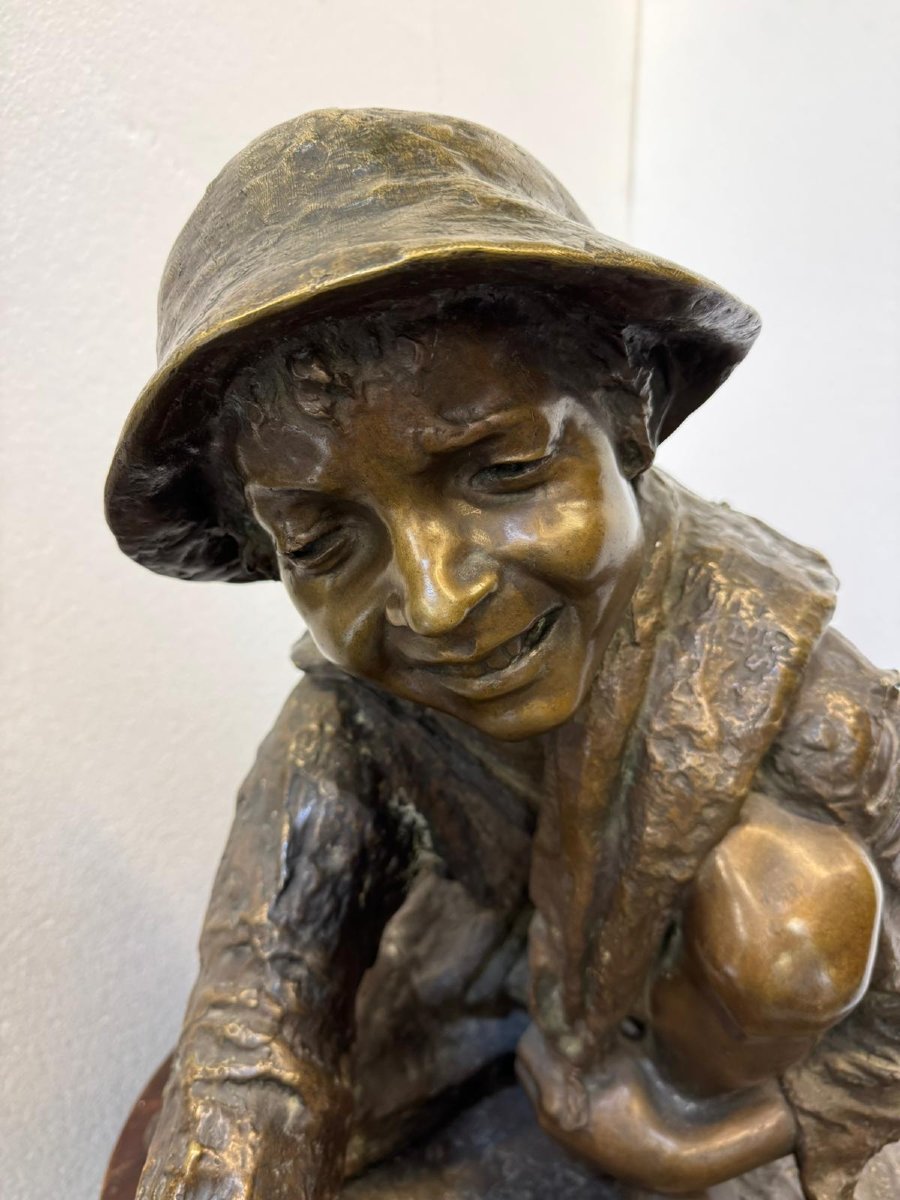 Bronze Sculpture, Enrico Astori (1859 - 1921)-photo-1