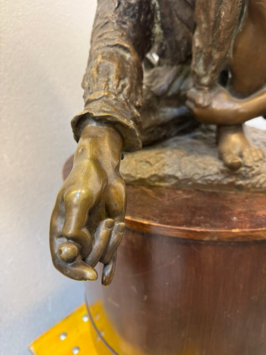 Bronze Sculpture, Enrico Astori (1859 - 1921)-photo-3